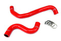 HPS Red Reinforced Silicone Radiator Hose Kit Coolant Nissan 09-13 GTR
