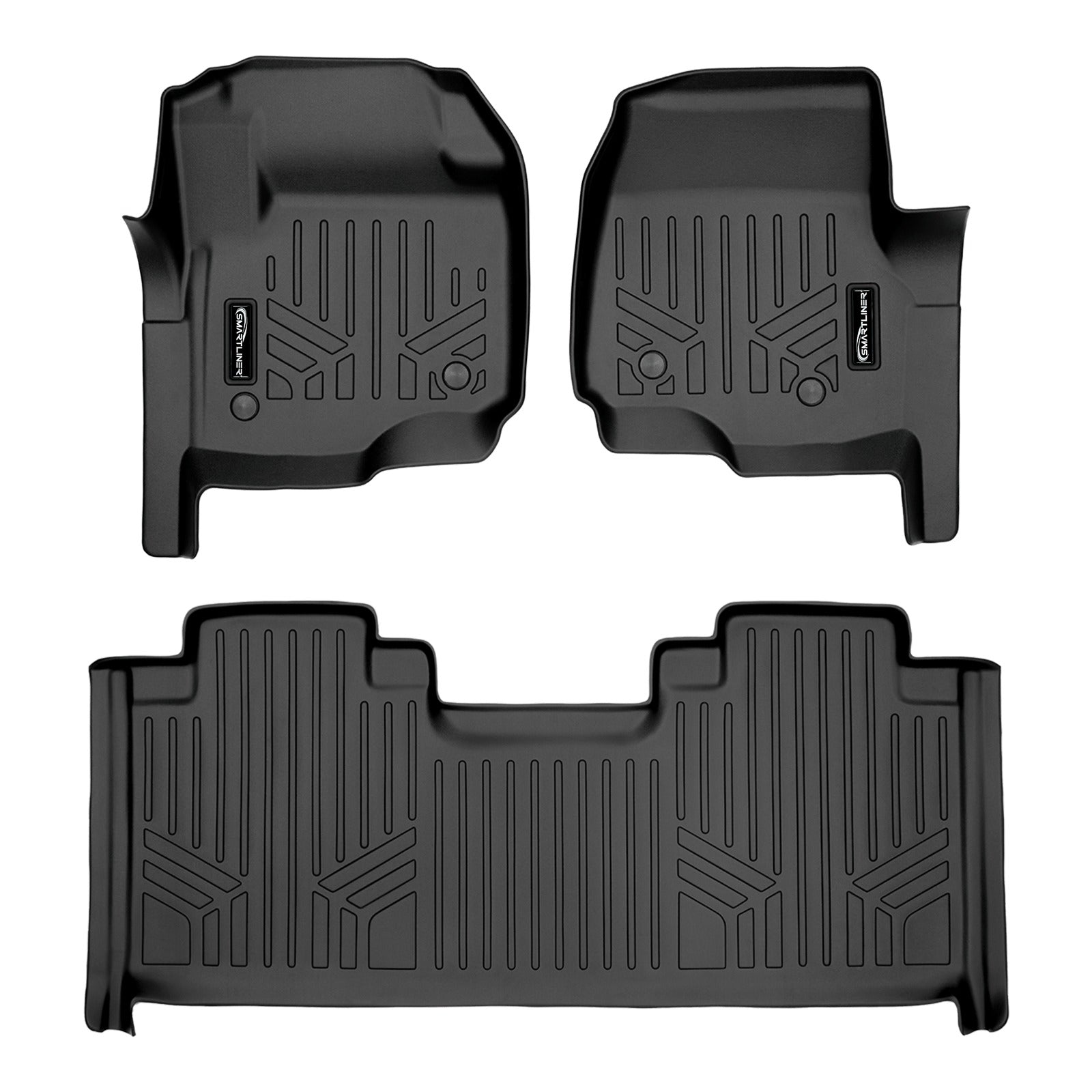 SMARTLINER Floor Liners for 2017-2026 SuperCab | Vinyl | & Bucket Seats