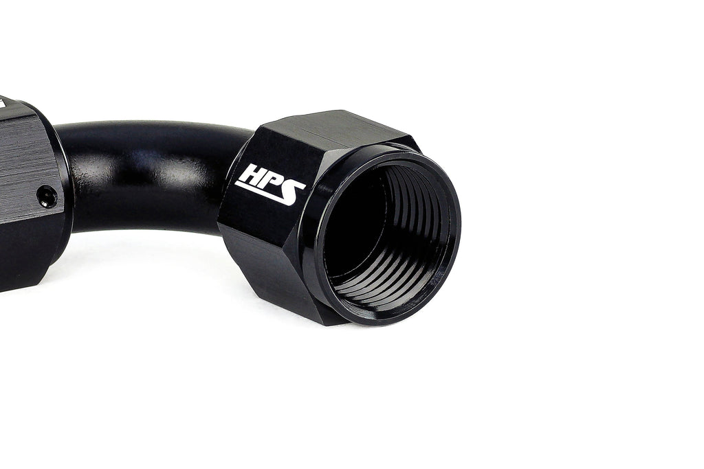 HPS Performance AN Female to Female Swivel Coupling Adapter, Aluminum, Black