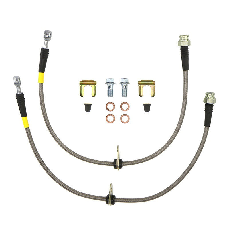 FactionFab Rear Stainless Steel Brake Lines Subaru 2008-2017 STI / 2013-2020 BRZ / 2013-2016 FR-S / 2017-2020 86