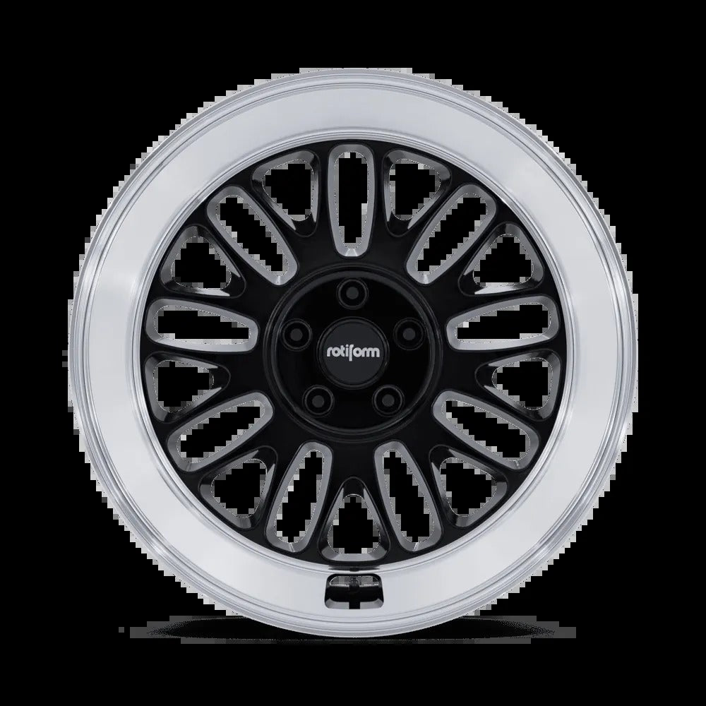 Rotiform SCP 18" 5x112 Gloss Black w/ Diamond Cut Lip