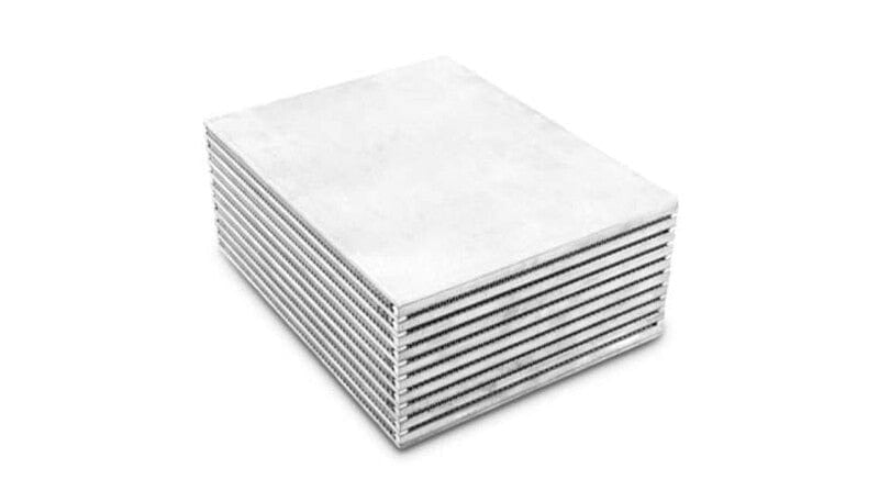Vibrant 10in W x 4in H x 8in Thick Water to Air Intercooler Core
