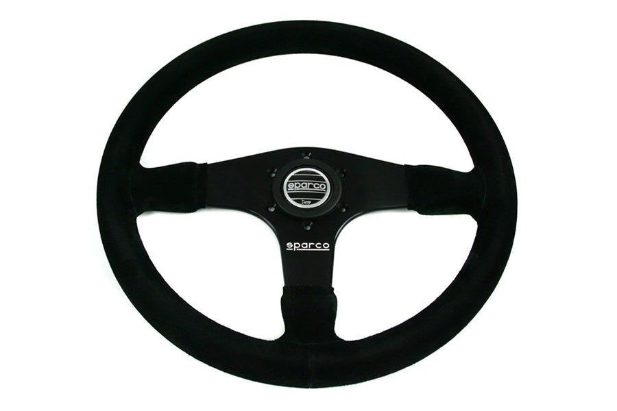Sparco 375 Black Suede Steering Wheel - Universal