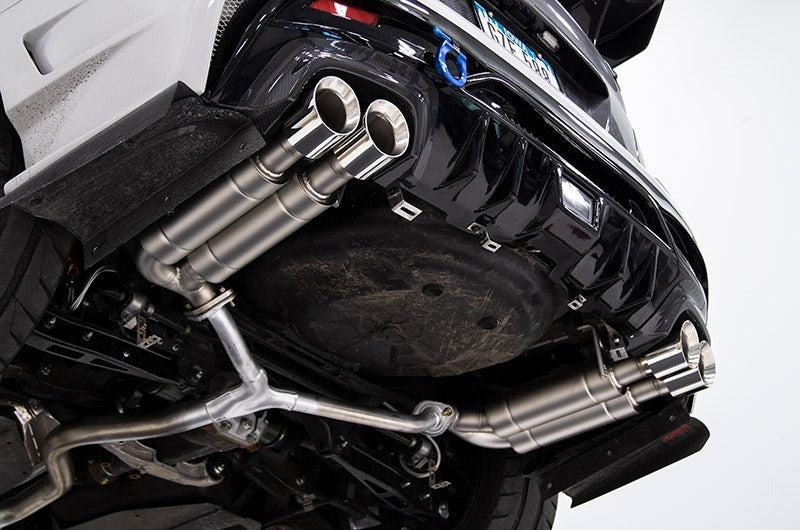 CP-E Austenite Axle Back Quad Mufflers 4in Titan Tips - 2015-2021 Subaru WRX / STI