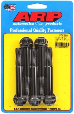 ARP M12 x 1.75 x 80 12pt Black Oxide Bolts (Set of 5)