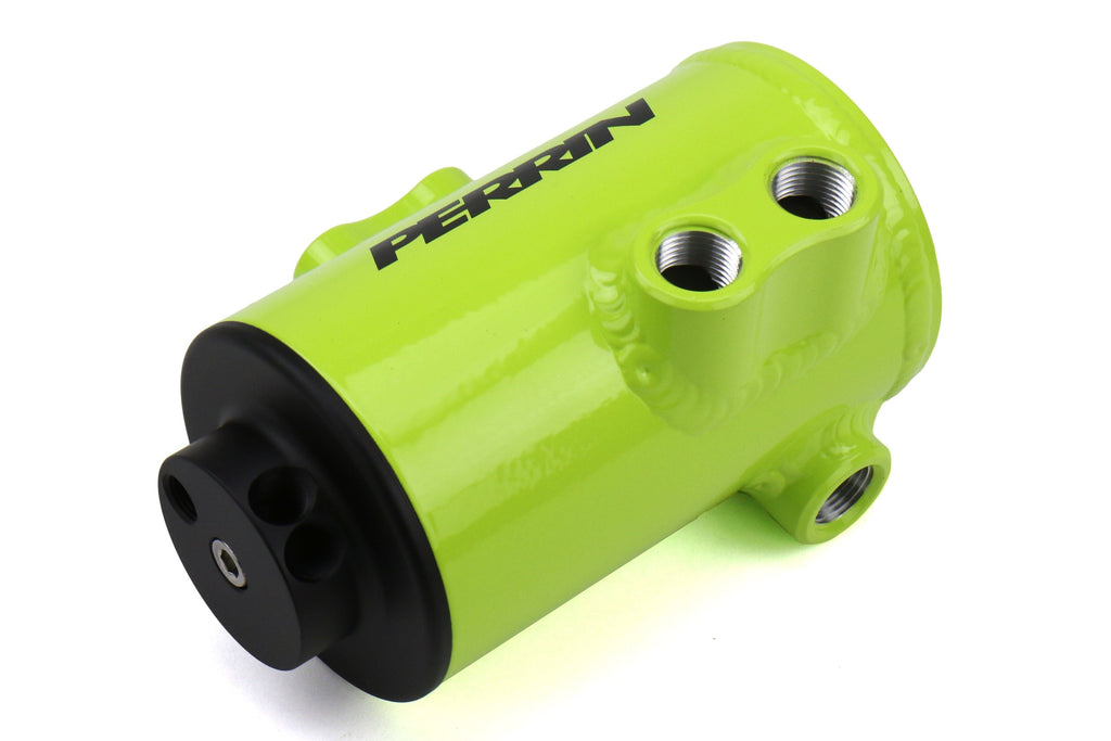 PERRIN Air Oil Separator (Neon Yellow) - 2008-2014 Subaru WRX / 2008-2021 STI