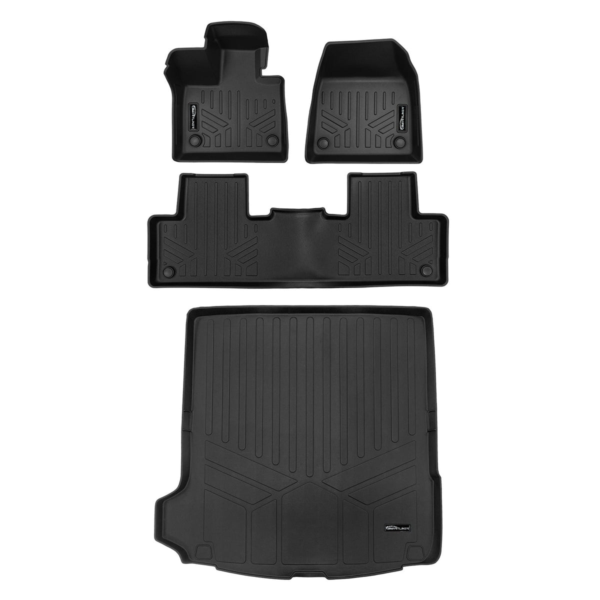 SMARTLINER Custom Fit Black For 2025-2026 Volvo EX90 Electric. Fits 6 Passenger Model