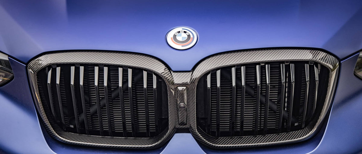 F97 F98 LCI Double Slat Dry Carbon Fiber Grill