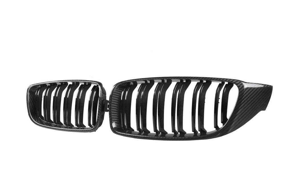 4 Series/M3/M4 F3x Double Slat Dry Carbon Fiber Grill