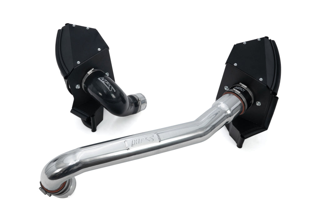 HPS Performance Air Intake Kit with Heat Shield, 2021-2025 BMW M4 G82 G83 3.0L Turbo, Polished, 827-772P