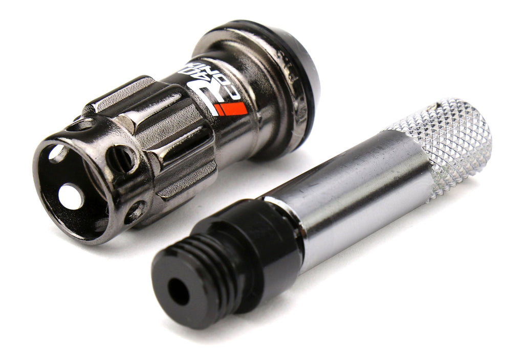 Project Kics R40 16+4 Iconix Locking Lug Nut Set w/ Black Plastic Caps M12x1.25 - Universal