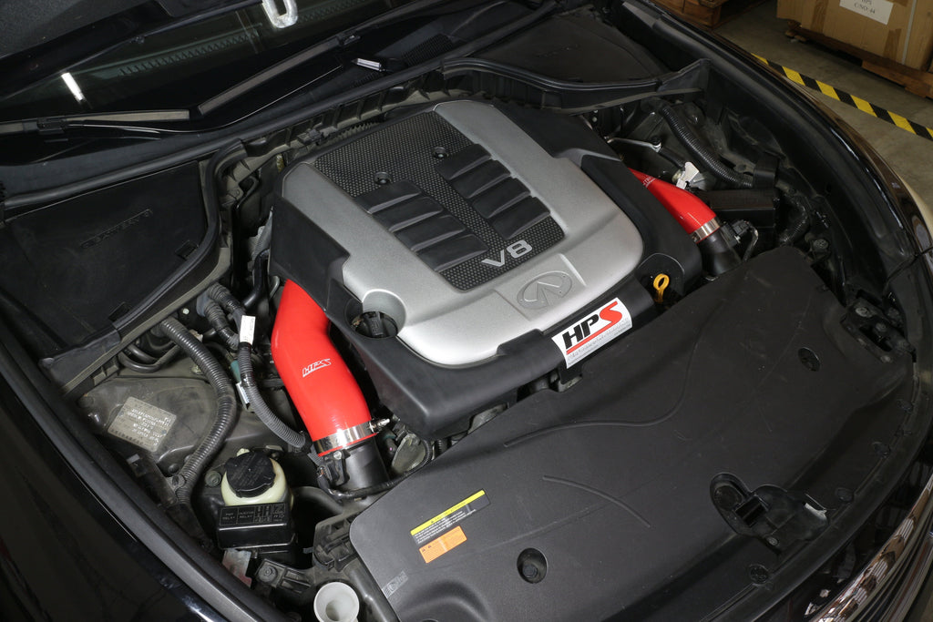 HPS Silicone Post MAF Air Intake Hose Kit Infiniti 2014-2019 Q70 5.6L V8, 57-1517