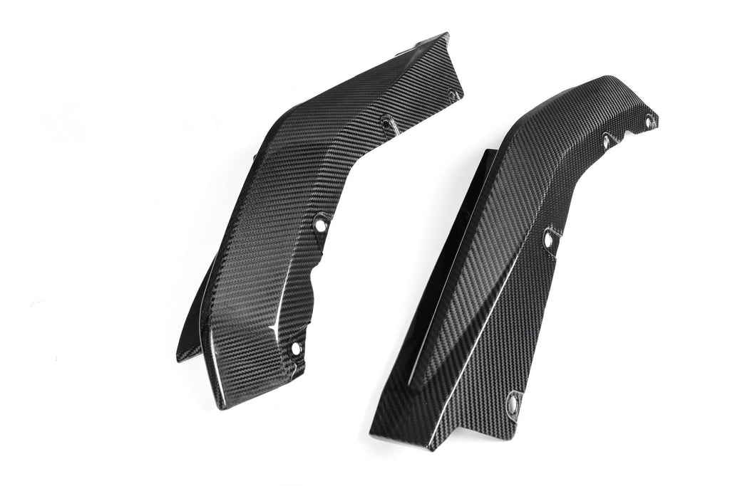 G8X Dry Carbon Fiber Rear OEM Style Replacement Bumper Splitters