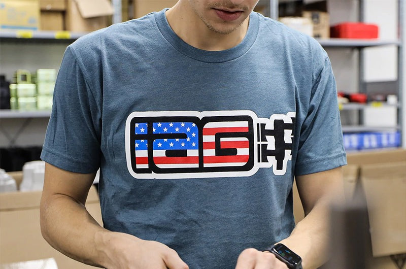 IAG Performance IAG USA Boxer Logo T-Shirt - Indigo / Small