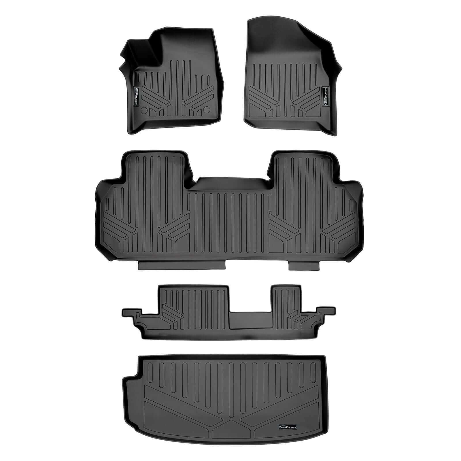 SMARTLINER Floor Liners for 2024-2026 GMC Acadia/Chevrolet Traverse/Buick Enclave (2nd Row Bench)s