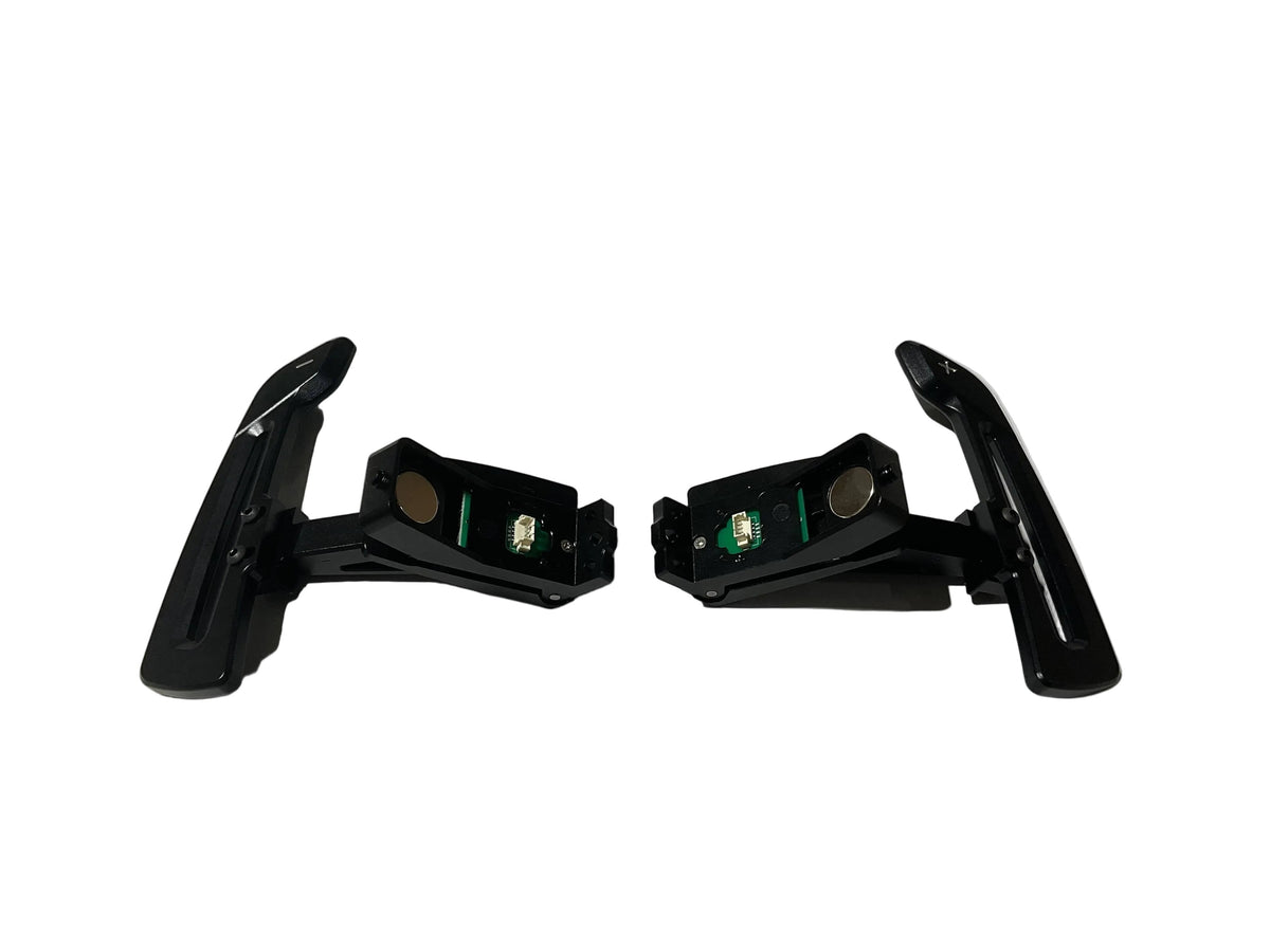 Kies Motorsports Porsche 992 Aluminum Alloy (Black) w/ Carbon Fiber Option Magnetic Paddle Shifters