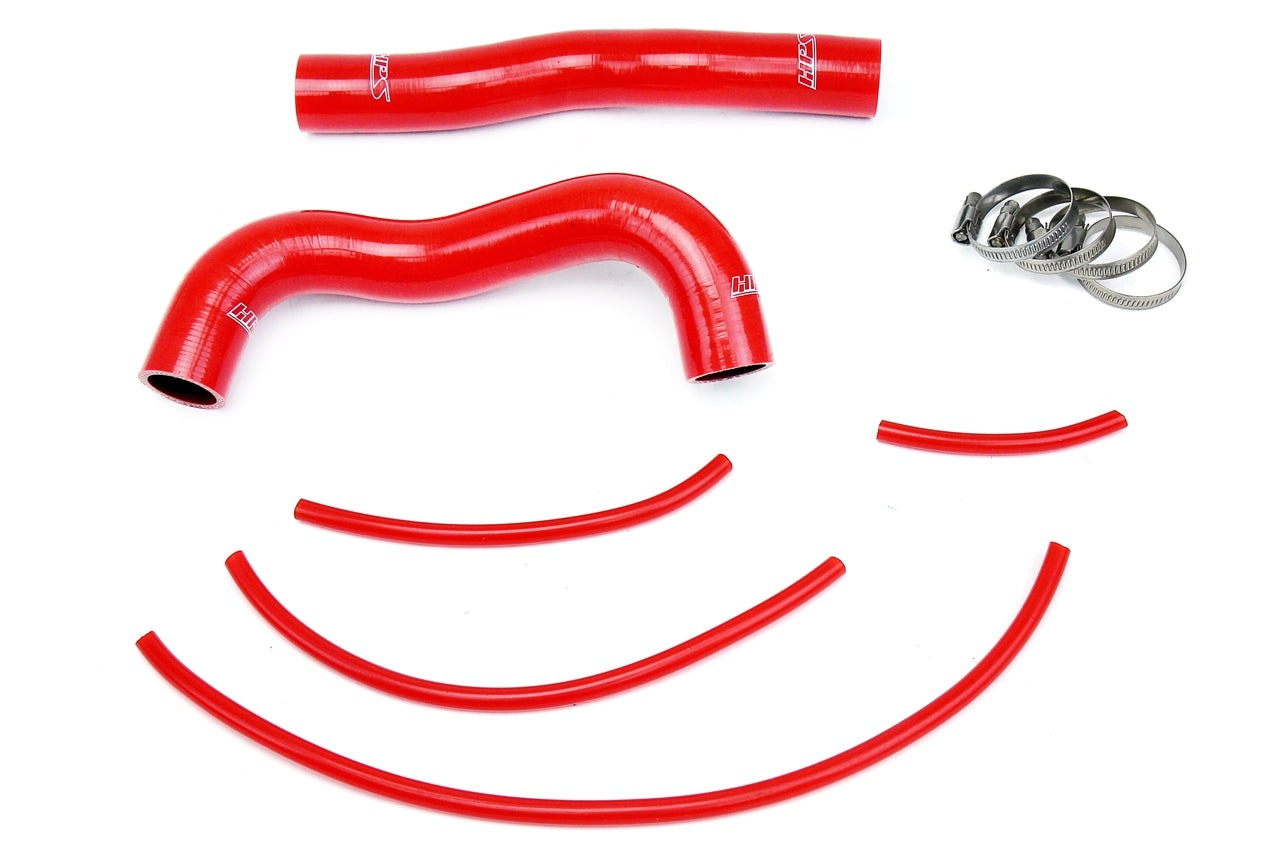 HPS Reinforced Red Silicone Radiator Hose Kit Coolant Hyundai 13-14 Genesis Coupe 2.0T Turbo 4Cyl