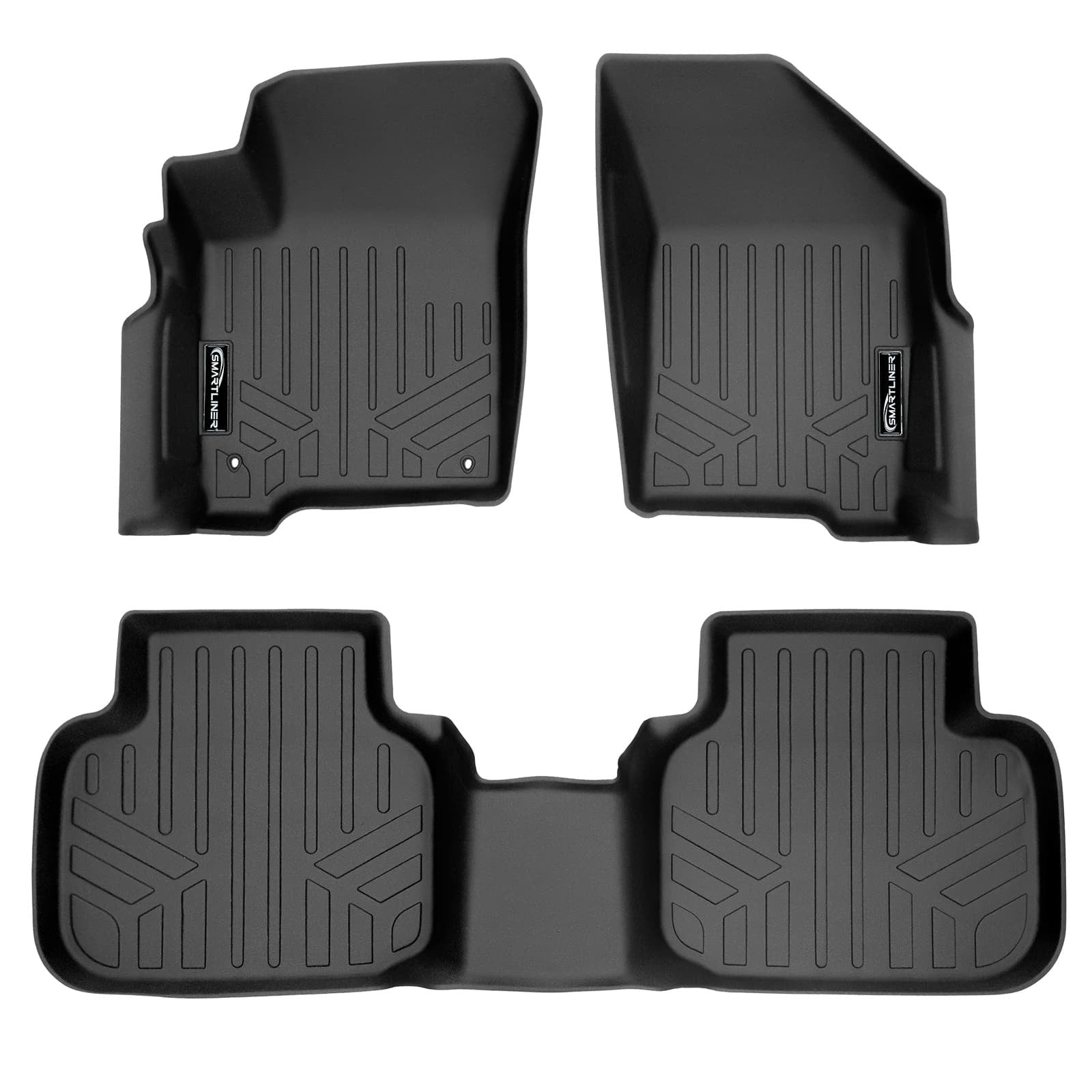 SMARTLINER Floor Liners for 2010 - 2020 Dodge Journey (with 1st Row Dual Floor Hooks)