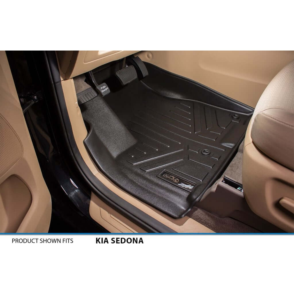 SMARTLINER Custom Fit Floor Liners For 2015-2021 Kia Sedona (7 Passenger Model Only)
