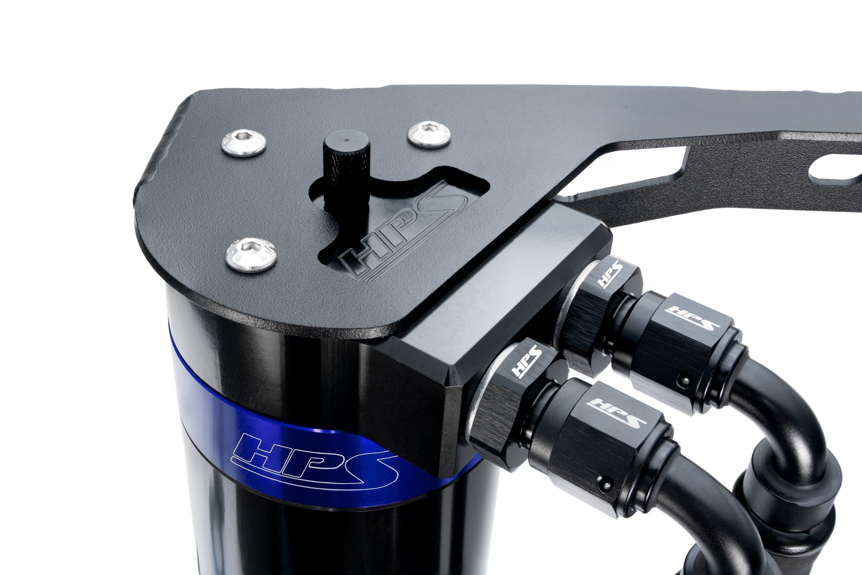 HPS Performance Aluminum Oil Catch Can Kit 2019-2026 Acura RDX 2.0L Turbo, Blue, 860-015BL