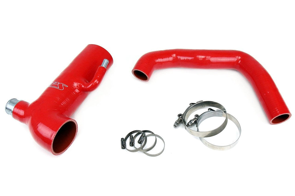 HPS Performance Red Reinforced Silicone Post MAF Air Intake Hose + Sound Tube 2pc Kit - 2013-2016 Scion FR-S / 2013-2020 Subaru BRZ / 2017-2020 Toyota 86