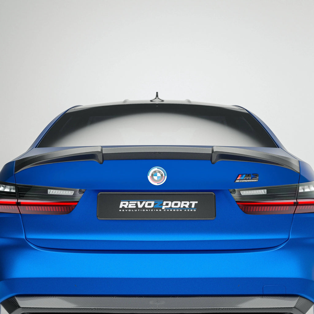 Revozport Carbon Fiber Rear Spoiler for BMW G80 M3 2021-2024