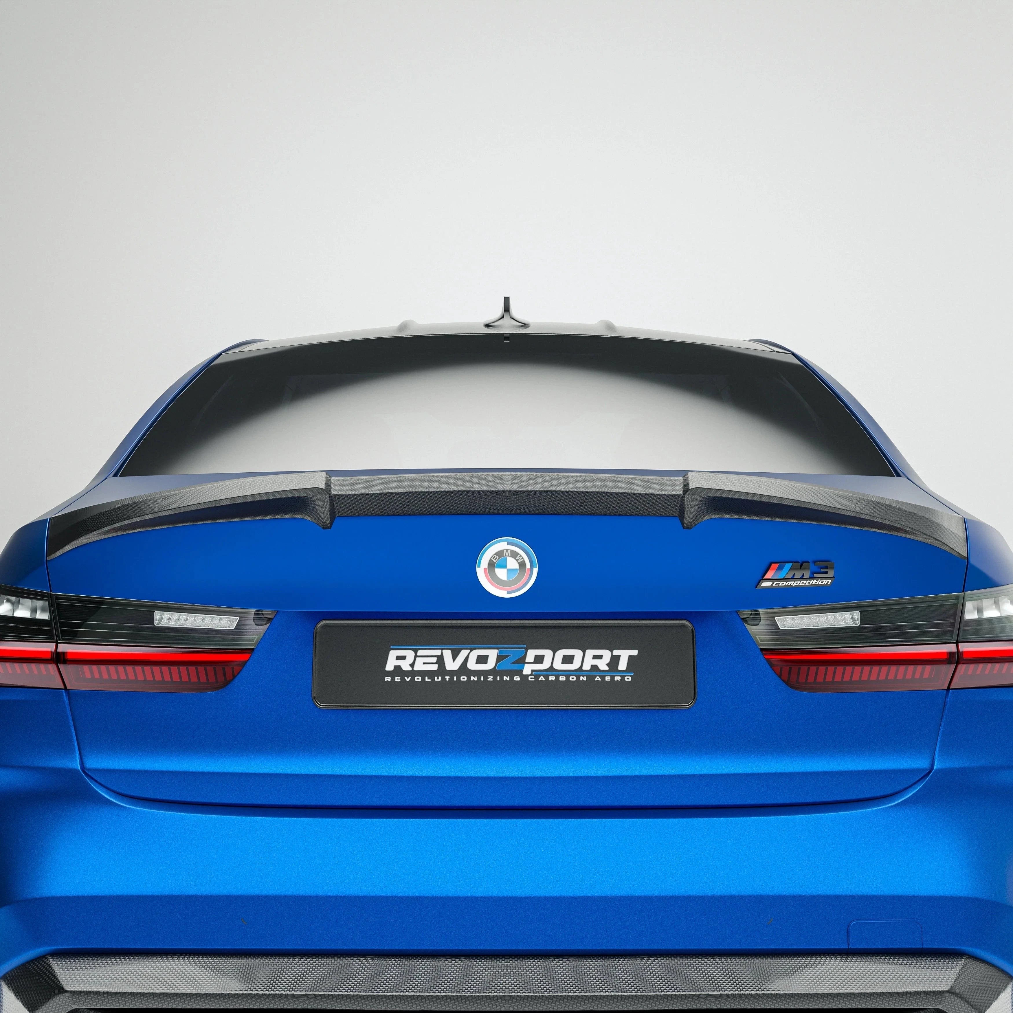 Revozport Carbon Fiber Rear Spoiler for BMW G80 M3 2021-2024