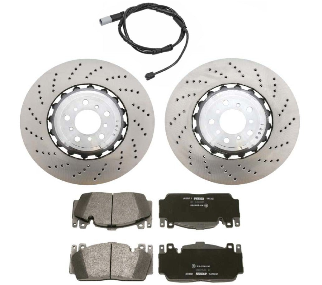BMW F10 M5 Front Brake Kit W/ Pads & Sensor OEM 34112284101 & 34112284102