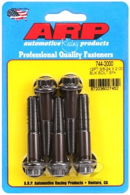ARP 3/8-24 x 2.000 12pt Black Oxide Bolts (Set of 5)
