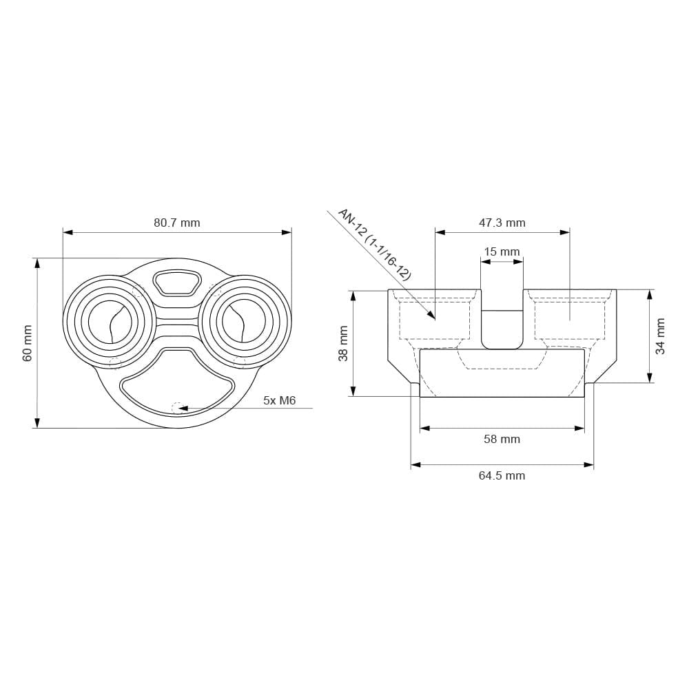 Nuke Performance CFC Unit Stäubli connector, dual AN-12