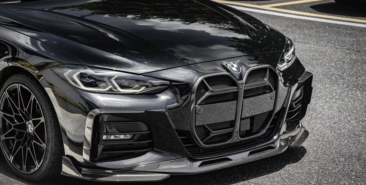 4 Series Coupe/Convertible G22/G23 CSL Style Dry Carbon Fiber Grill With or Without ACC