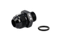 HPS Performance AN Male To O-ring Boss (ORB) Port Thread Male Adapter, Aluminum, Black