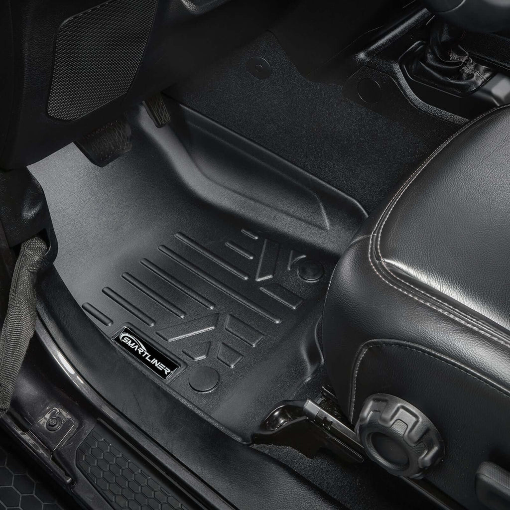 SMARTLINER Floor Liners for 2018-2025 Jeep Wrangler 2-Door (JL New Body Style - not JK)