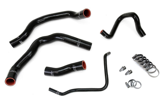 HPS Silicone Radiator Hose Kit Coolant 02-08 Mini Cooper S 1.6L Supercharged, Black, 57-1211-BLK