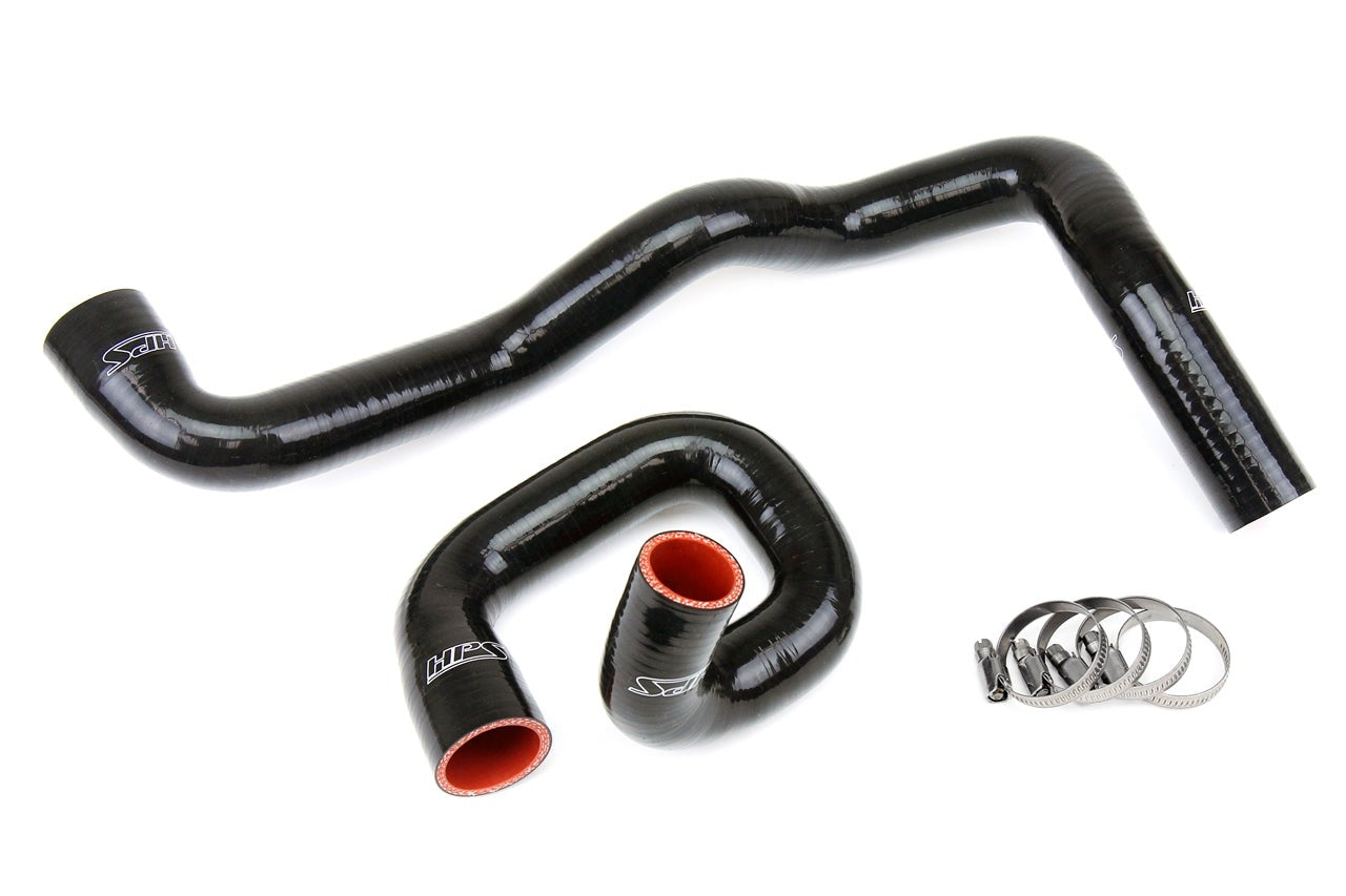 HPS Black Reinforced Silicone Radiator Hose Kit Coolant Ford 13-17 Focus ST Turbo 2.0L