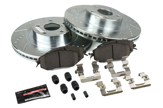 Power Stop Z23 Evolution Brake Kit (Front) - 2013-2016 Scion FR-S / 2013-2020 Subaru BRZ / 2016-2021 Crosstrek / 2010-2018 Forester / 2013-2014 Outback / 2017-2019 Toyota 86