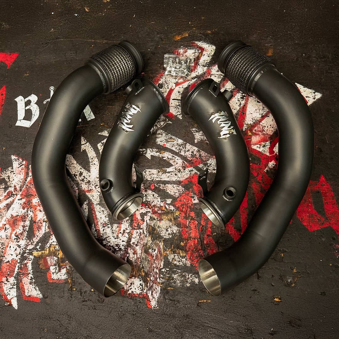 Rvng (F90,F91,F92,F93) M5 & M8 S63 XL Flow Series 3.5” inlet Downpipes
