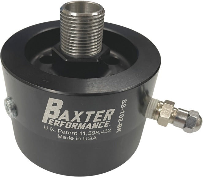Baxter Performance Subaru Spin-on Anti-Drain Oil Filter Adapter - Subaru Models (inc. 2015-2024 WRX / 2020-2024 BRZ)