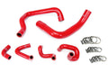 HPS Red Reinforced Silicone Radiator and Heater Hose Kit Coolant Ford 86-93 Mustang GT / Cobra
