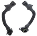 BMW F10 M5 Crankcase Vent Hose Set - Valve Cover to Air Channel OEM 11157843150 & 11157843151