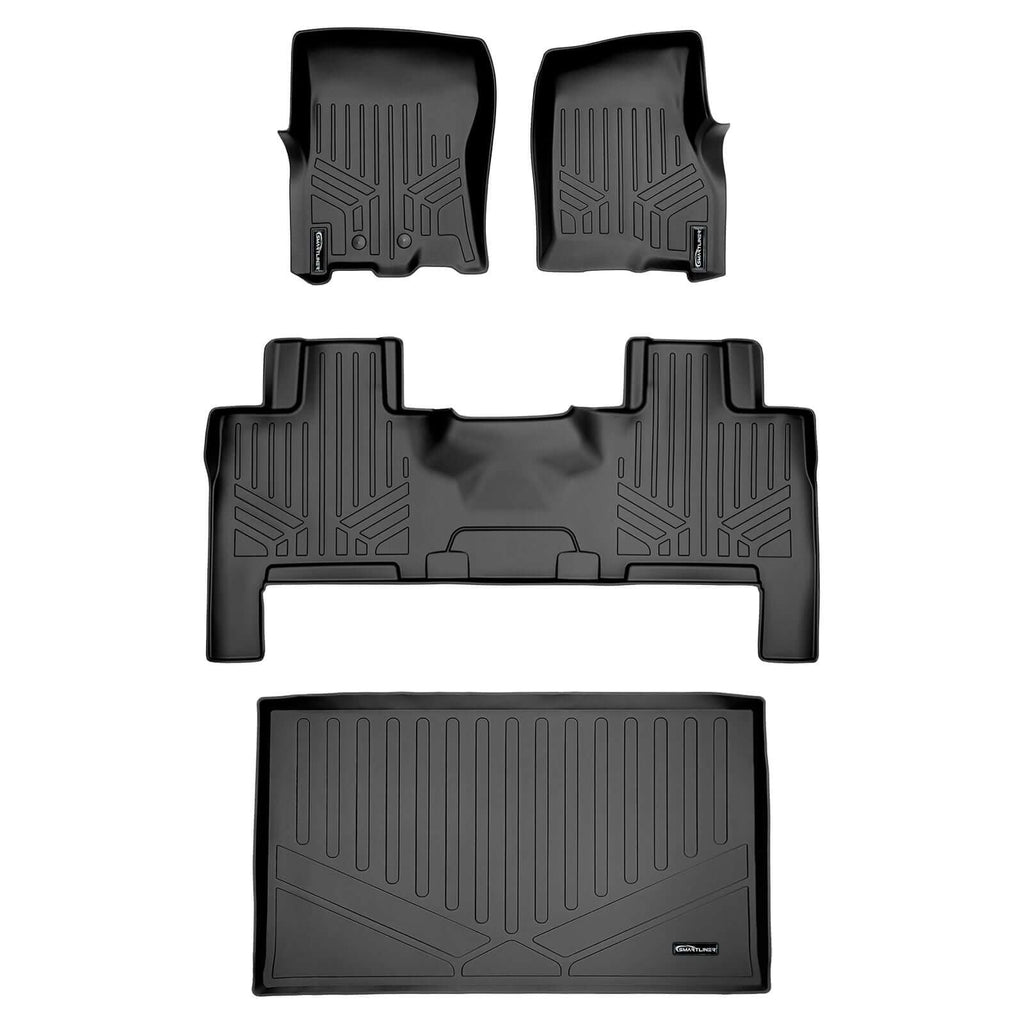 Smart TrimTM Floor Liners For 2011 - 2017 Ford Expedition EL/ Lincoln Navigator ((2nd Row Bench) or Console)