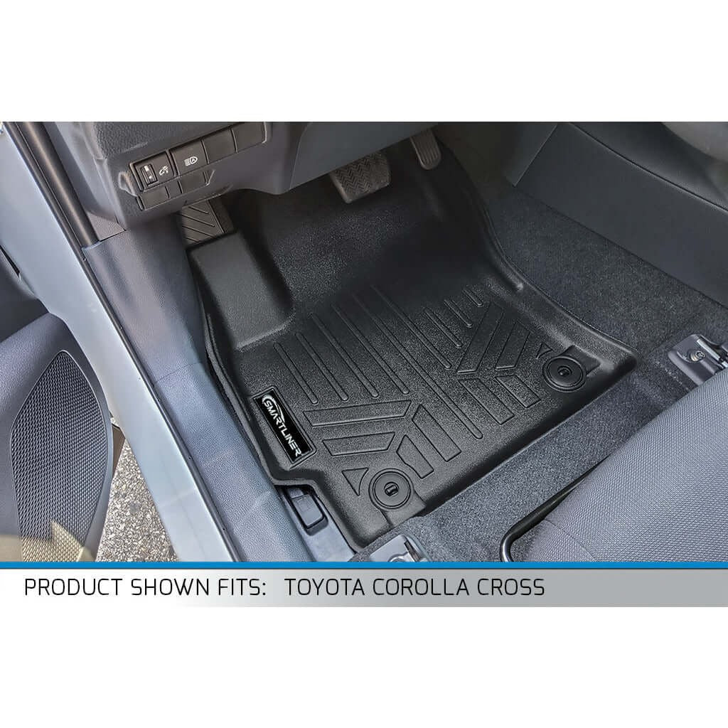 SMARTLINER Floor Liners for 2022-2026 Toyota Corolla Cross (Fits FWD)