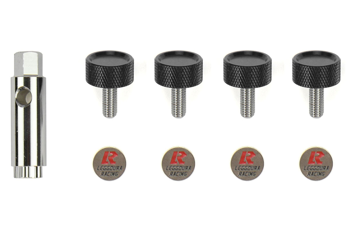 Project Kics Leggdura Racing 2pc License Plate Lock Bolts - Universal