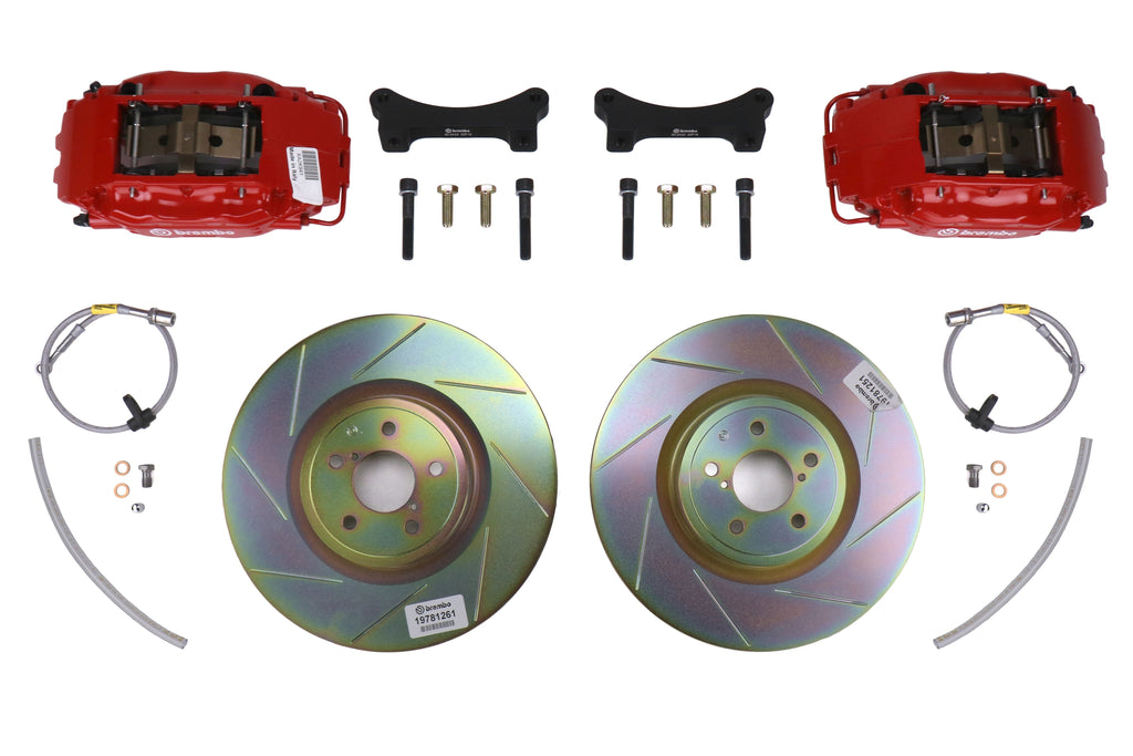 Brembo Front 4 Piston OE Slotted or Drilled Brake Kit - 2013-2016 Scion FR-S / 2013-2020 Subaru BRZ / 2017-2019 Toyota 86