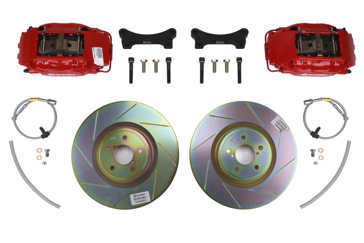 Brembo Front 4 Piston OE Slotted or Drilled Brake Kit - 2013-2016 Scion FR-S / 2013-2020 Subaru BRZ / 2017-2019 Toyota 86