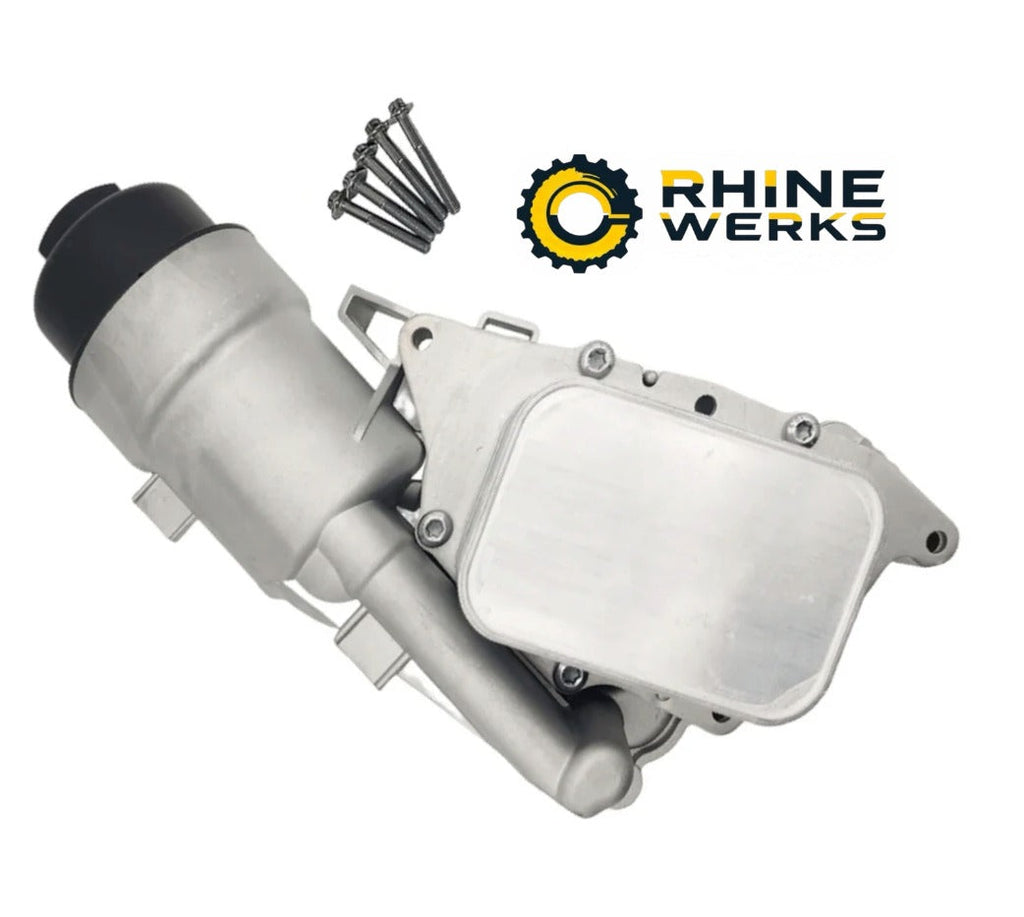 BMW F48 X1 Oil Filter Housing By RhineWerks W/OEM Filter 11428585235 (Upgraded Aluminum)