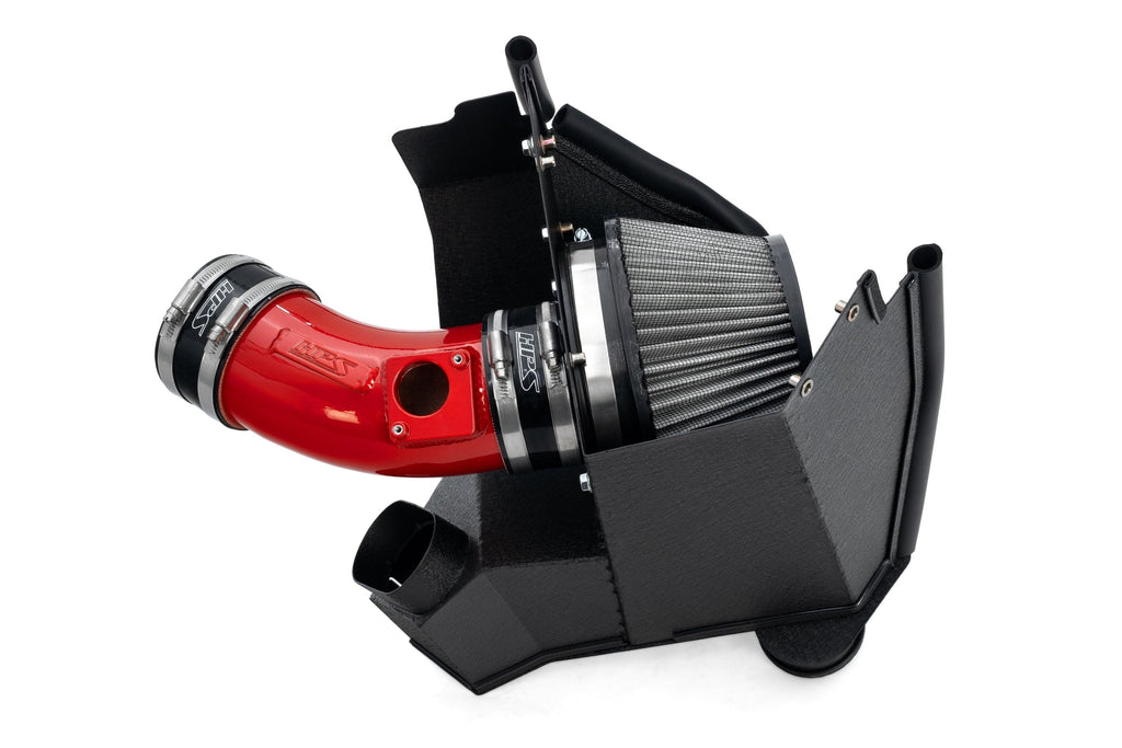 HPS Performance Air Intake Kit with Heat Shield, 2021-2025 Acura TLX Type S 3.0L Turbo, Red, 827-783R