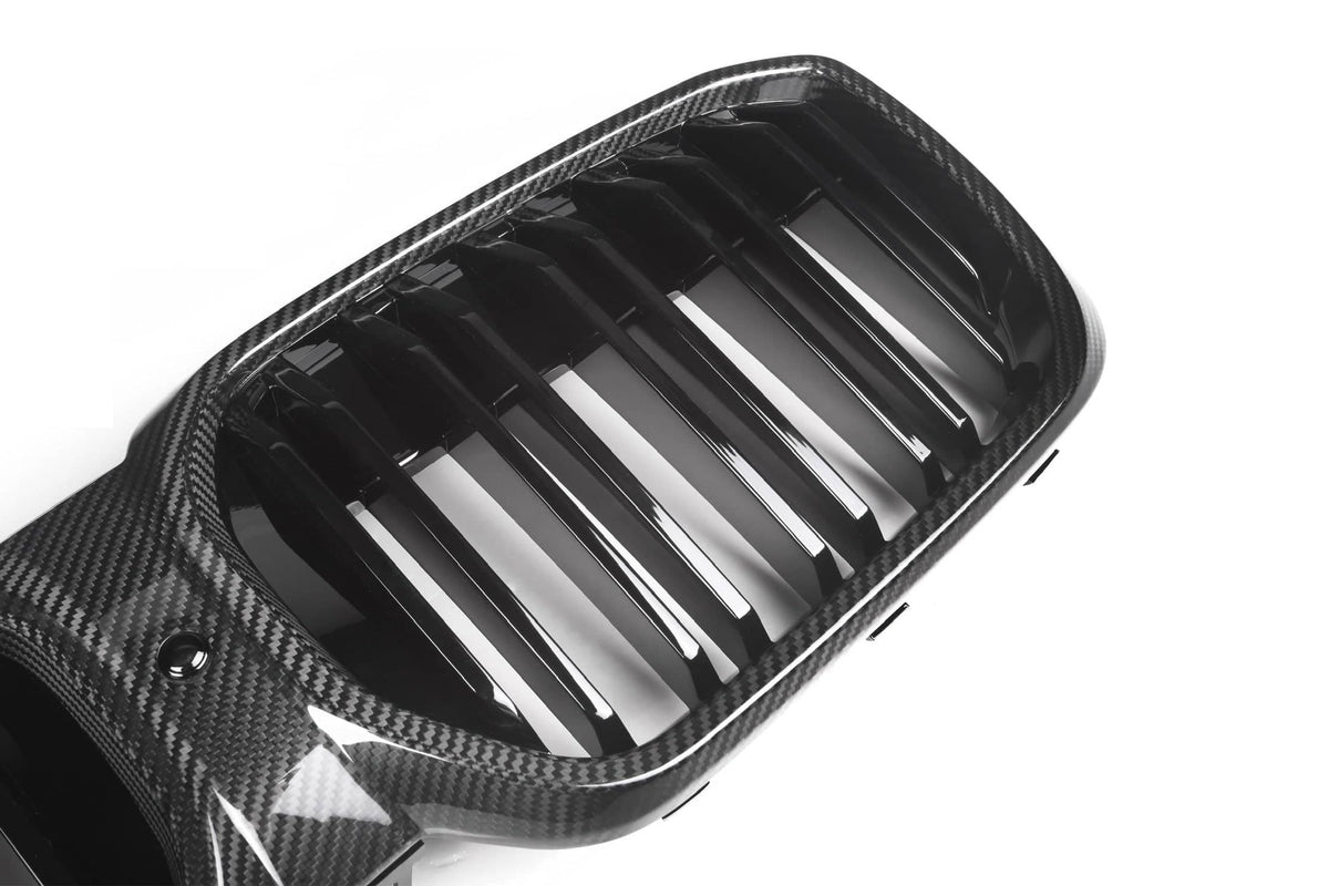 IX3 G08 BEV Double Slat Dry Carbon Fiber Grill