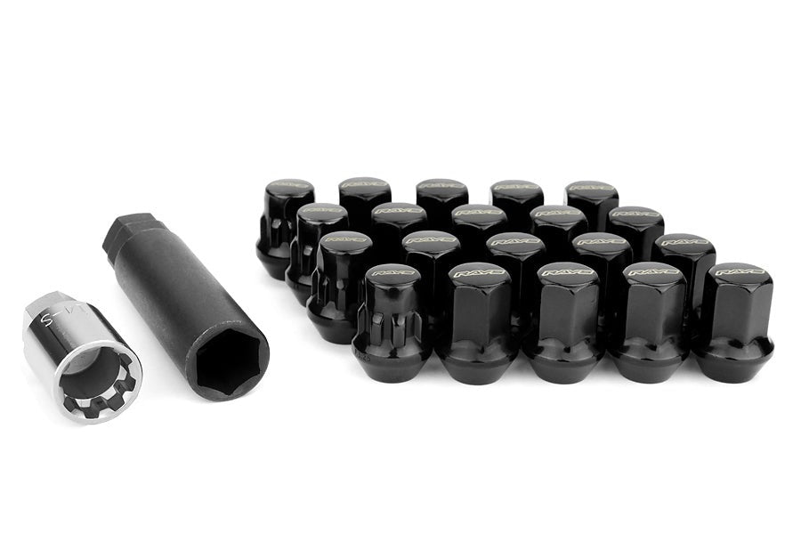 Rays Lug Nuts 17Hex Lock & Lug Nut-Black - M12x1.25