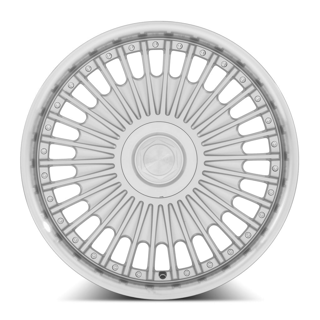 MRR VP4 20" 5x112 Silver Machined Lip